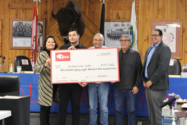 REDCO Presents $388K Payment to Rosebud Sioux Tribe