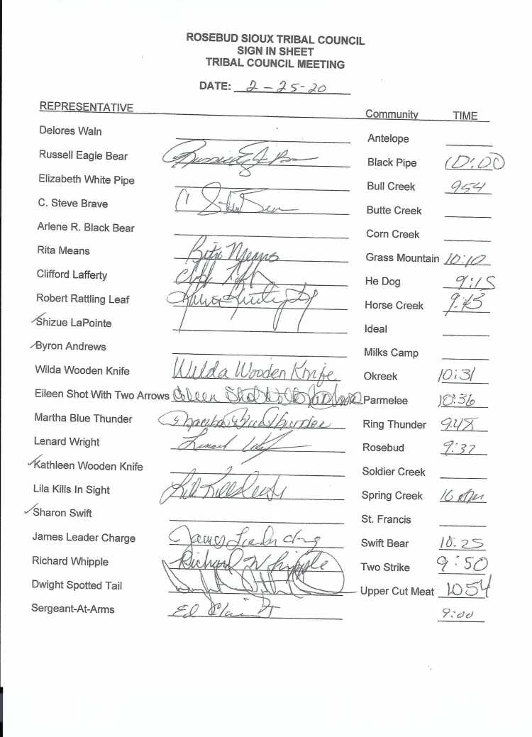 RSTC Sign in 02-25-2020